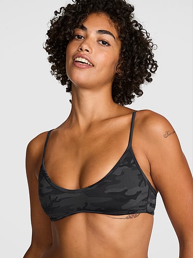 PINK - PINK Relay™ Micro Scoop Bra, image 1