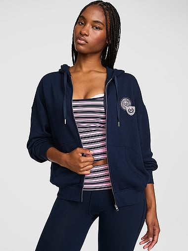 PINK - Campus Fleece™ Full-Zip Hoodie, image 2
