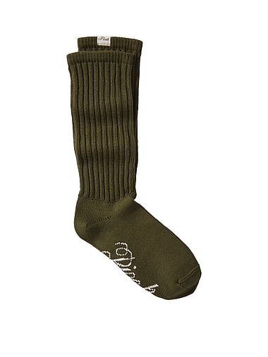 PINK - Ribbed Slouch Socks
