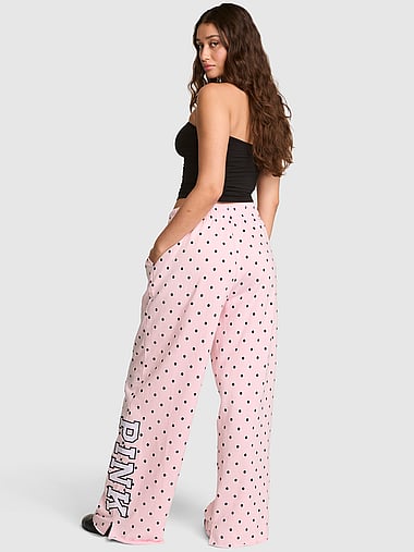 PINK - Campus Fleece™ Wide-Leg Split-Hem Sweatpants, image 2