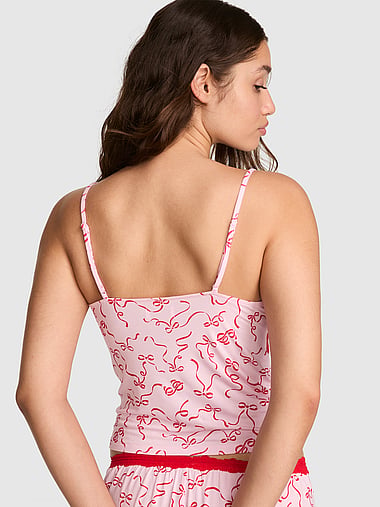 PINK - 24/7 Lounge Modal Lace-Trim Cami, image 2
