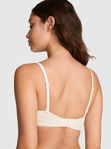 PINK - Wear Everywhere™ Push-Up Bra in Cotton Lace Trim, image 2