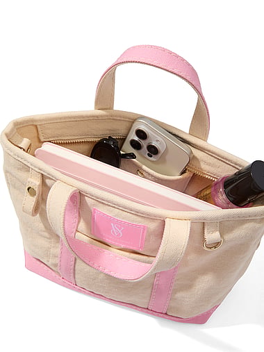 Victoria's Secret - VS Icon Mini Canvas Tote Bag, image 2