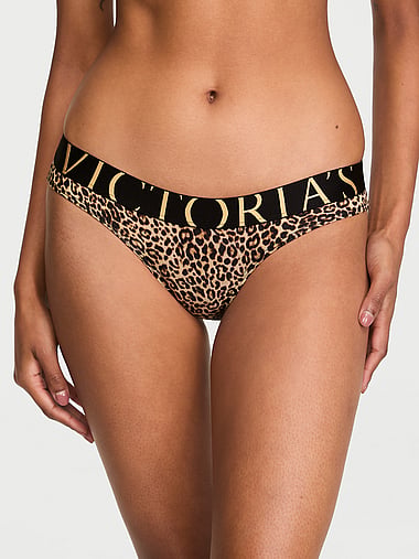 Cotton - Exploded Logo Cotton Ultra-Low Cheeky Panty, image 1