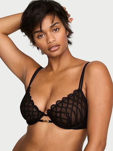 Very Sexy - Viper Embroidery Unlined Demi Bra, image 1