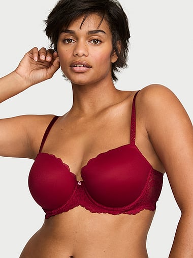 Dream Angels - Smooth & Lace Twinkle Lightly Lined Demi Bra, image 1