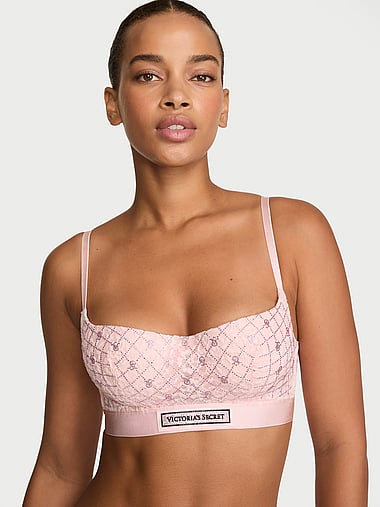 The T-shirt - Lace Shine Logo Lightly Lined Balconette Bra, image 1