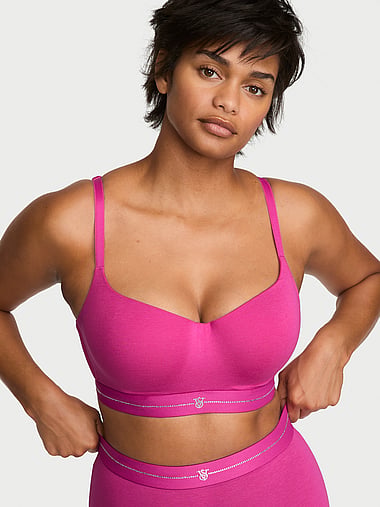 The T-shirt - Signature Shine Cotton Lightly Lined Balconette Bra, image 1