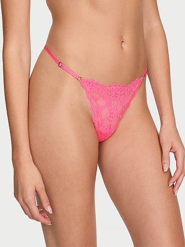 Dream Angels - Lace Adjustable V-String Panty, image 1
