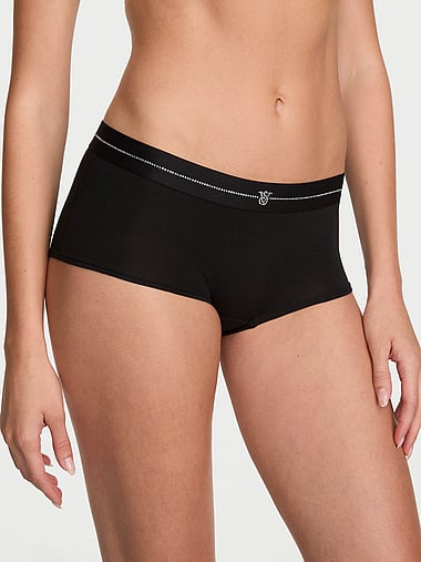 Cotton - Shine Logo Cotton Boyshort Panty, image 1