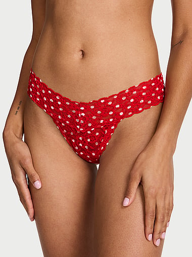 The Lacie - Lace Thong Panty, image 1