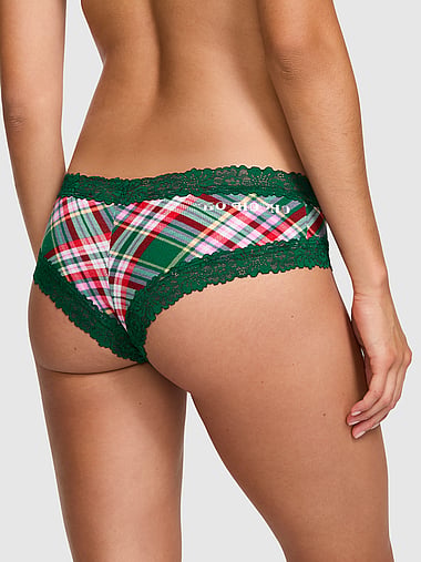 PINK - PINK Wink™ Lace-Trim Cotton Cheeky Panty in Lace Trim, image 2