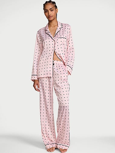 Victoria's Secret - Signature Satin Long Pajama Set, image 1