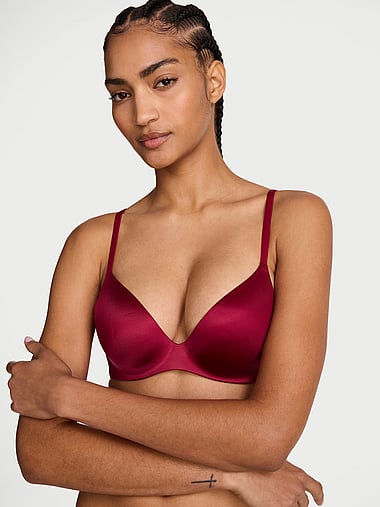 Body by Victoria - FlexFactor High-Shine Lightly Lined Plunge Demi Bra, image 1