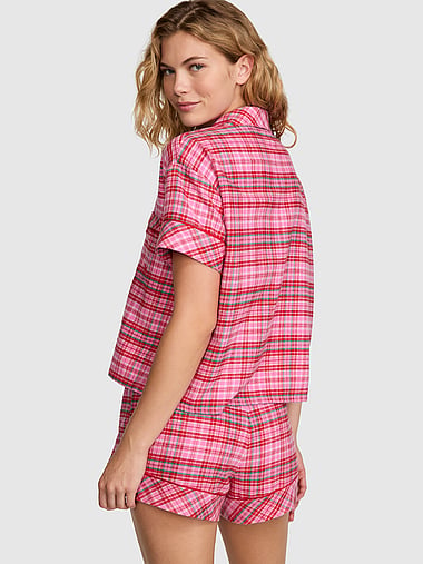 PINK - Favorite Flannel Short Pajama Set, image 2