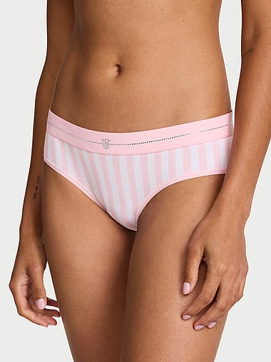 Cotton - Shine Logo Cotton Hiphugger Panty in Bling Band, image 1