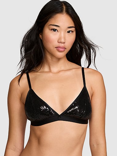 PINK - PINK Wink™ Unlined Triangle Bralette, image 1