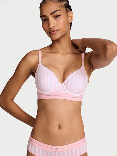 The T-shirt - Signature Shine Cotton Lightly Lined Full-Coverage Bra, image 1