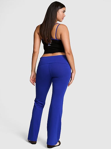 College Collection - All-Day Cotton™ Bling Foldover Flare Leggings, image 2