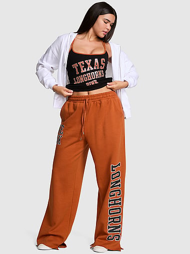 College Collection - Campus Fleece™ Bling Wide-Leg Sweatpants, image 1