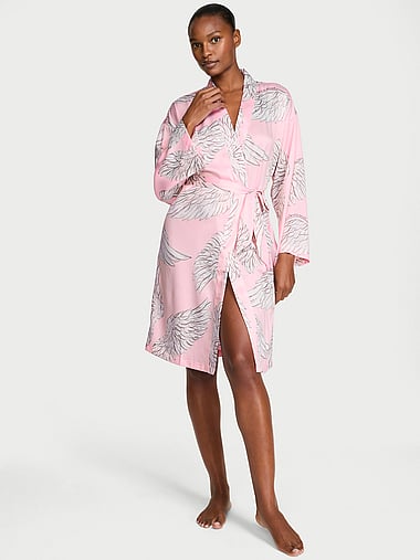 Victoria's Secret - Signature Satin Midi Robe, image 1
