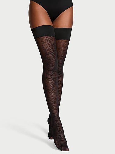 Victoria's Secret - Very Sexy Sheer Snake Thigh Highs, image 1