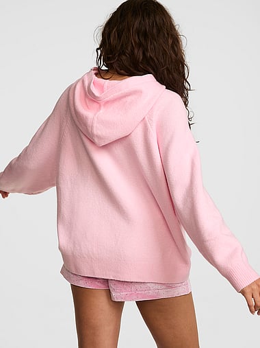 PINK - Oversized Knit Hoodie, image 2