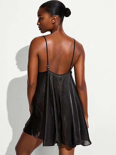 Victoria's Secret Swim - Beachwear Iridescent Chiffon Trapeze Mini Dress, image 2