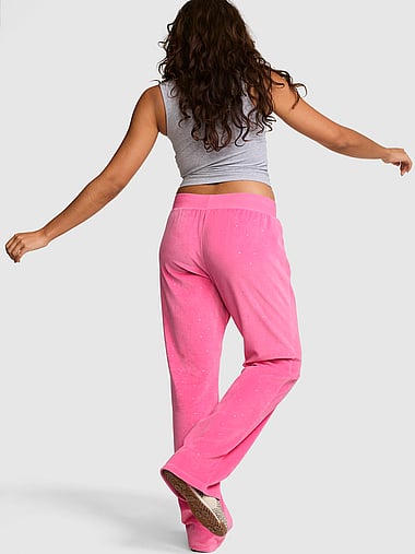 PINK - Vintage Velour Flare Pants, image 2
