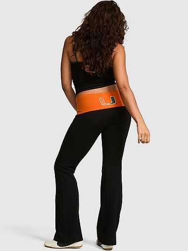 College Collection - All-Day Cotton™ Bling Foldover Flare Leggings, image 2