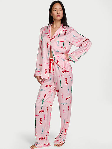 Victoria's Secret - Signature Satin Long Pajama Set, image 1