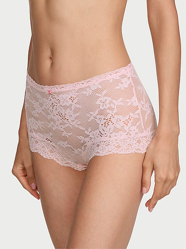 Dream Angels - Lace Boyshort Panty in Lace, image 1