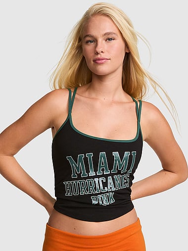 College Collection - All-Day Cotton™ Bling Strappy Tank Top, image 1