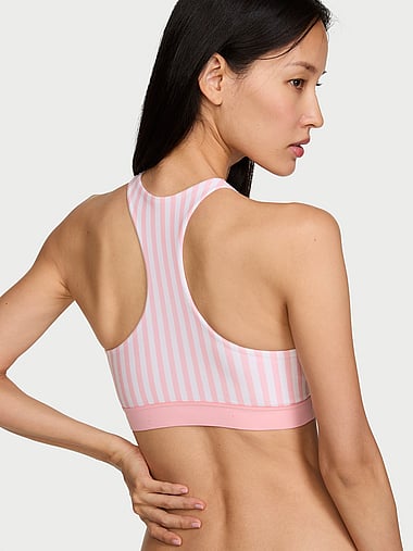 The T-shirt - Cotton Shine Patch Unlined High-Neck Bralette, image 2