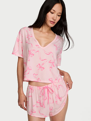 Victoria's Secret - SoSoft Modal™ V-Neck Short Pajama Set, image 1