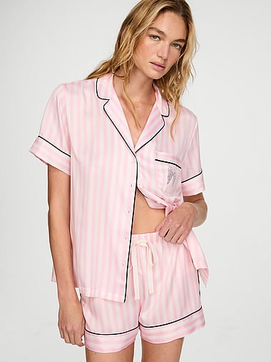 Victoria's Secret - Signature Satin Short Pajama Set in Signature Satin, image 1
