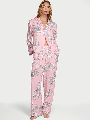 Victoria's Secret - Signature Satin Long Pajama Set in Signature Satin Print, image 1