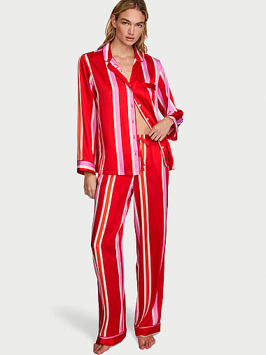 Victoria's Secret - Signature Satin Long Pajama Set, image 1