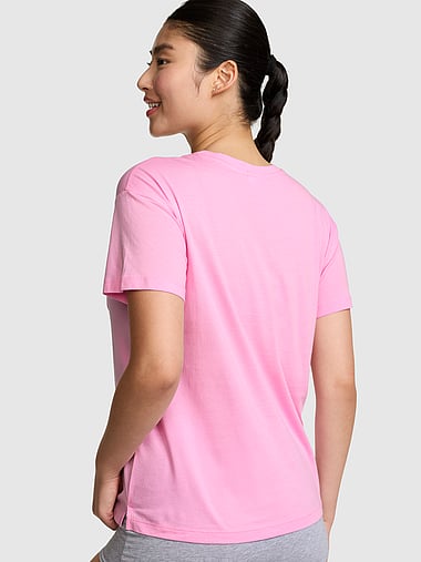 PINK - 100% Cotton Light as Air Jersey Pocket Tee, image 2