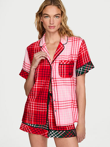 Victoria's Secret - CozyFlannel™ Short Pajama Set, image 1