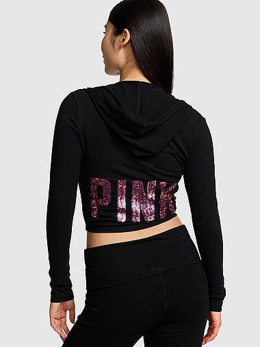 PINK - All-Day Cotton™ Full-Zip Hoodie, image 2