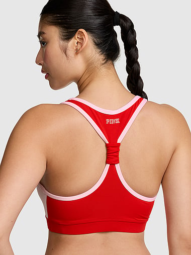 PINK - PINK Relay™ Colorblock Sports Bra, image 1