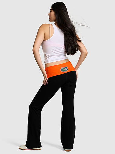 College Collection - All-Day Cotton™ Bling Foldover Flare Leggings, image 2
