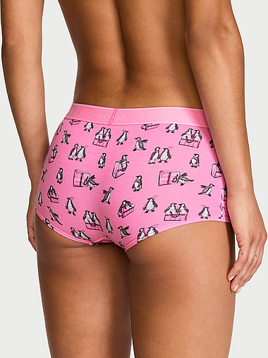 Cotton - Logo Cotton Boyshort Panty, image 2
