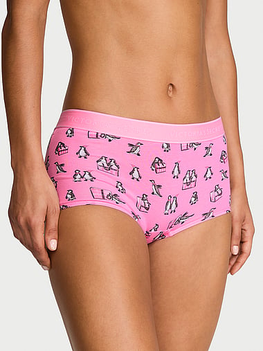 Cotton - Logo Cotton Boyshort Panty, image 1