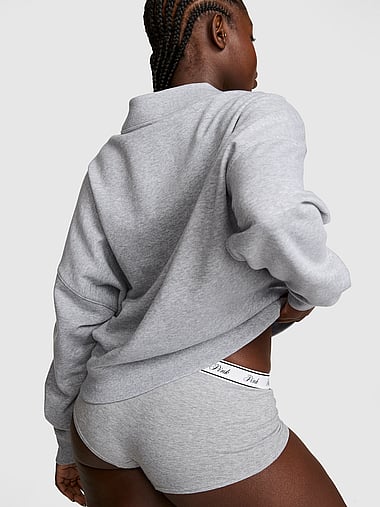 PINK - Campus Fleece™ Oversized Mock-Neck Sweatshirt, image 2