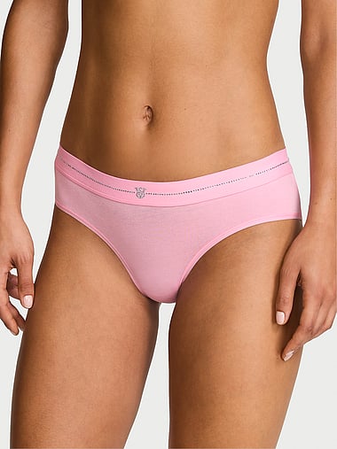 Cotton - Shine Logo Cotton Hiphugger Panty, image 1