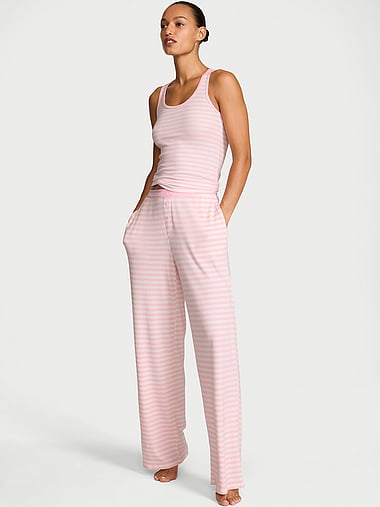 Victoria's Secret - Waffle Knit Tank & Pant Pajama Set, image 1