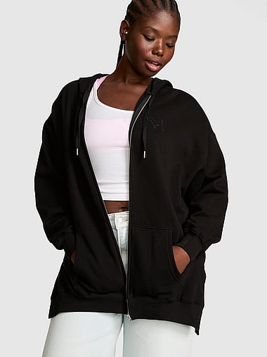 PINK - Campus Fleece™ Full-Zip Hoodie, image 1