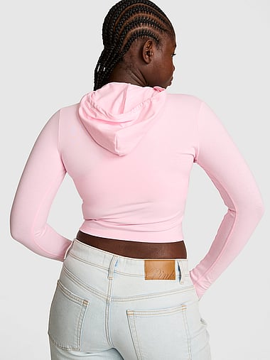 PINK - All-Day Cotton™ Full-Zip Hoodie, image 2